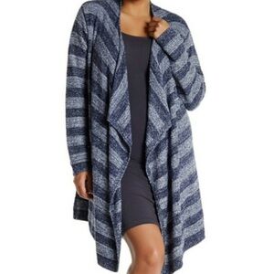 Barefoot Dreams Stripe Calypso Wrap Sweater
